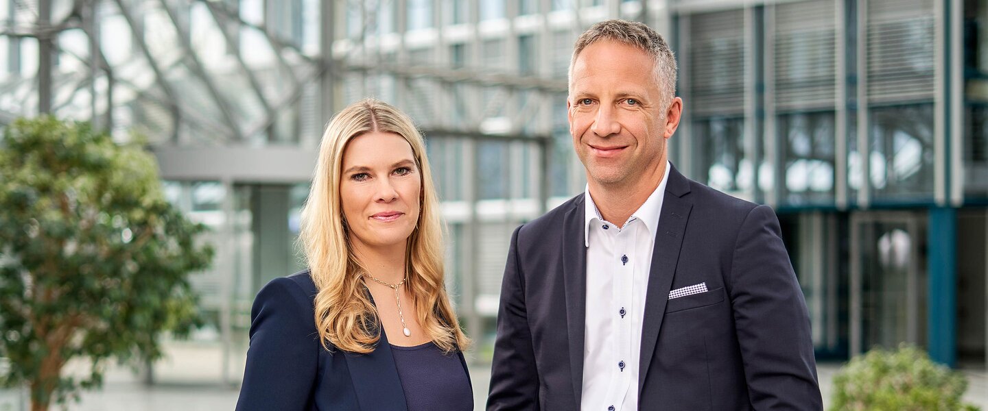 Die Fonds Finanz Geschäftsführer Norbert Porazik und Christine Schönteich