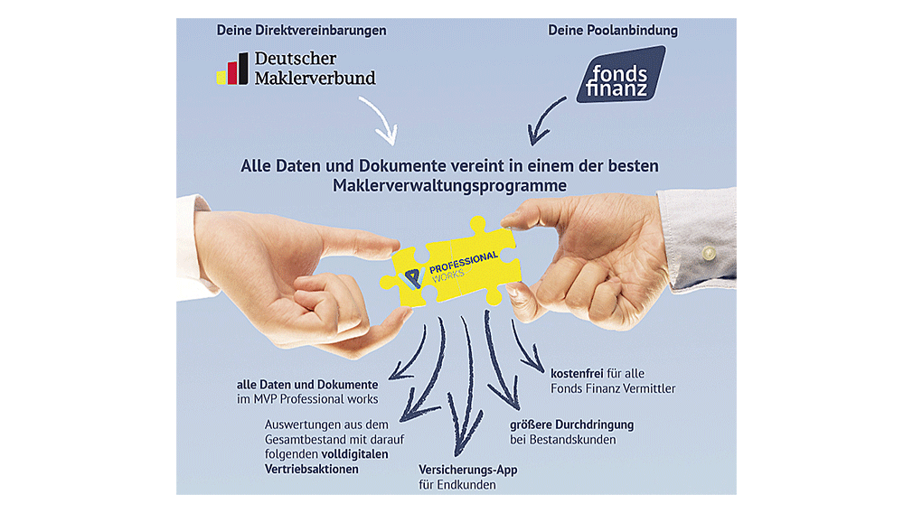 Grafik zum Maklerverwaltungsprogramm Professional works