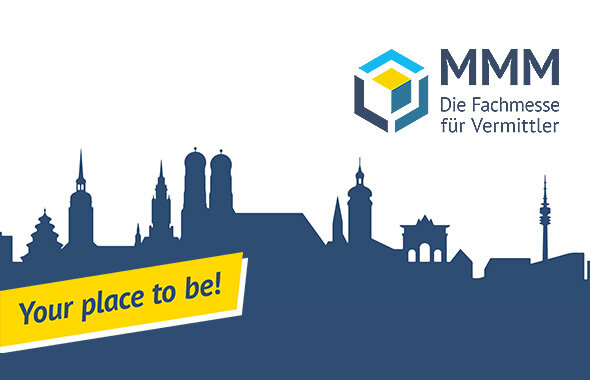 Foto von München, wo ein Mal im Jahr die MMM-Messe stattfindet, auf der sich freie Vermittler zum Fortbilden, Austauschen und Netzwerken treffen