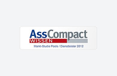 Auszeichnung der Fonds Finanz im Rahmen der bbg-/AssCompact-Studie 2012 „Pools & Dienstleister“ als favorisierter Maklerpool bei den Vermittlern Deutschlands
