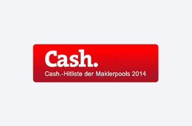 Auszeichnung der Fonds Finanz mit dem ersten Platz im Rahmen der Cash. Hitliste der Maklerpools 2014