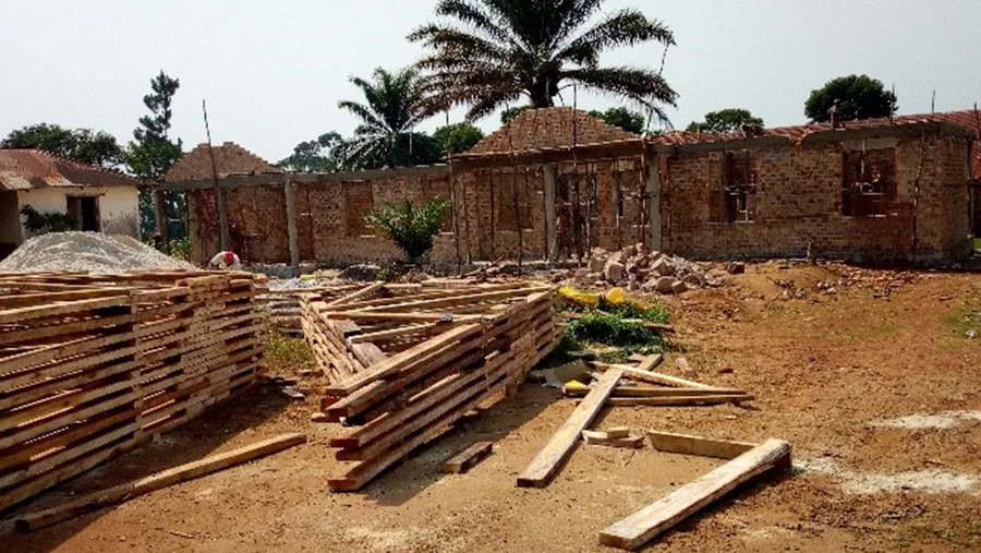Die Baustelle der Gesundheitsstation in Bushekya