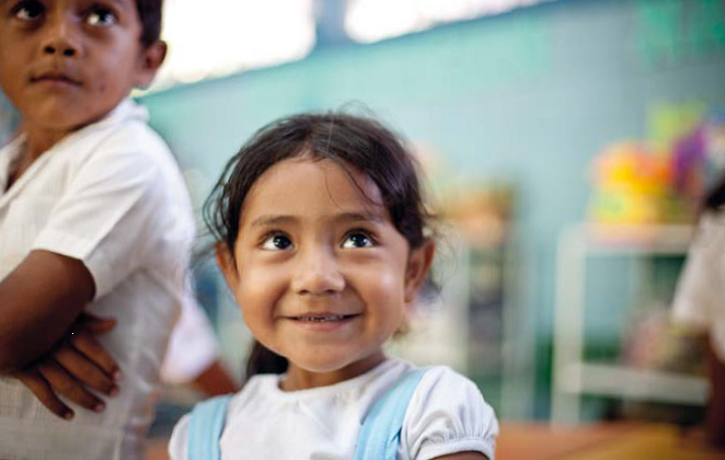 Kinder in einer Vorschule in Yuscarán in Honduras