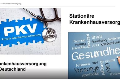 Thumbnail für ein Video, in dem Versicherungsvermittlern die Vorteile einer privaten Krankenversicherung im Falle eines stationären Krankenhausaufenthalts erklärt werden