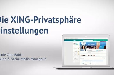 Thumbnail für ein Video über die Privatsphäre-Einstellungen bei XING