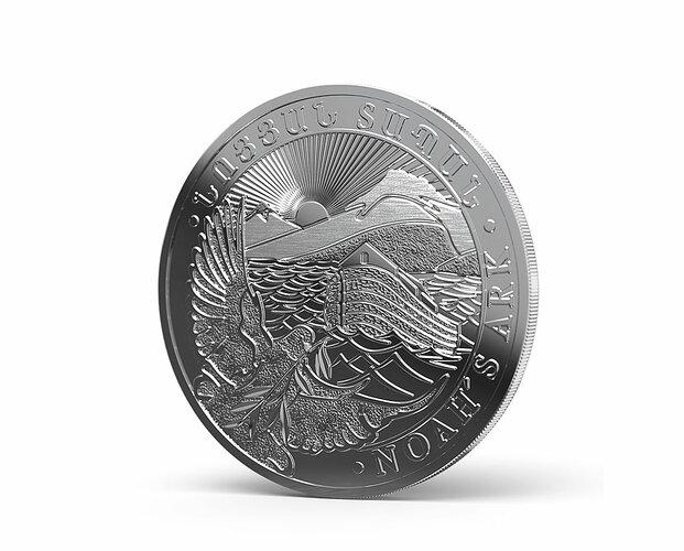 Eine Silbermünze, stellvertretend für Edelmetalle, die Investmentmakler über das Edelmetallangebot easyGoSi vermitteln