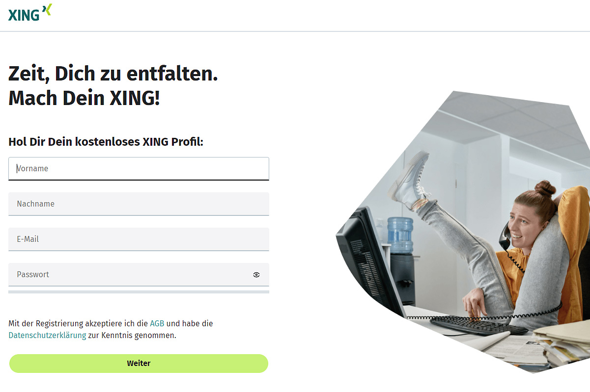 Screenshot vom Business-Netzwerk Xing, das Versicherungsmakler und Finanzdienstleister hervorragend für Social Selling nutzen können, um neue Kunden zu akquirieren und bestehende Kunden zu binden